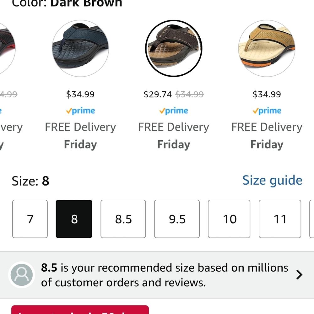 Dark Brown Slide Sandals